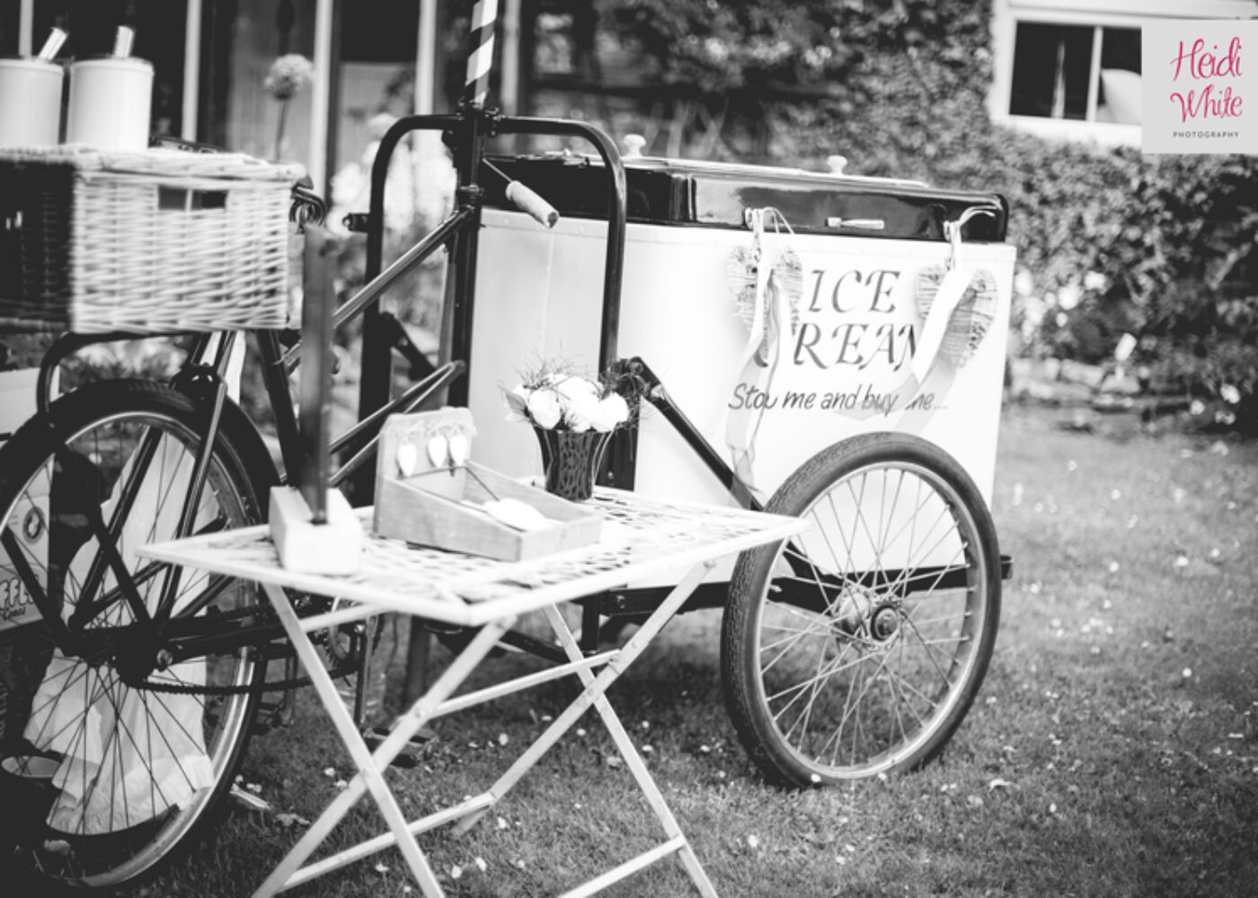 rustic wedding venue bike