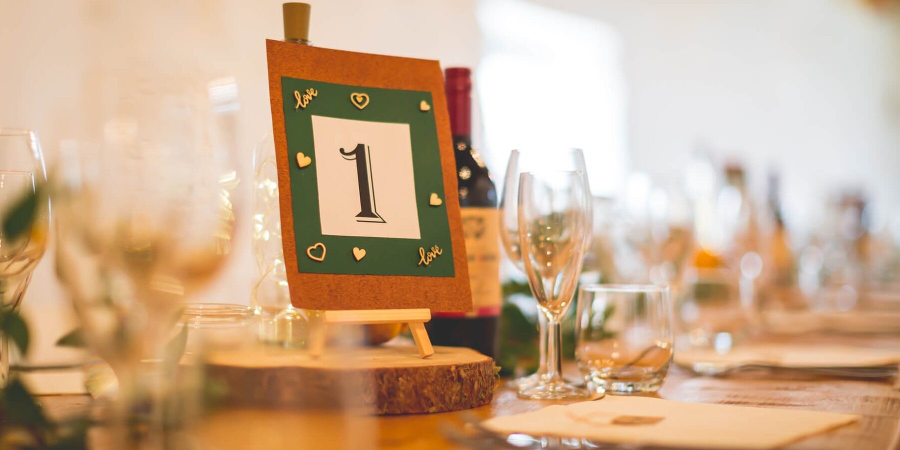 Autumn Wedding barn devon K&C table setting