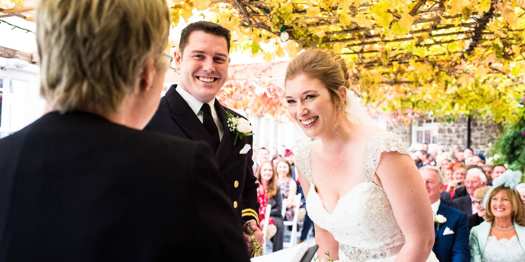 Wedding barn devon L&J autumn vines