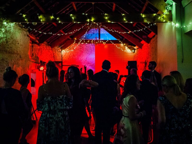 Autumn wedding barn S&L eve dance