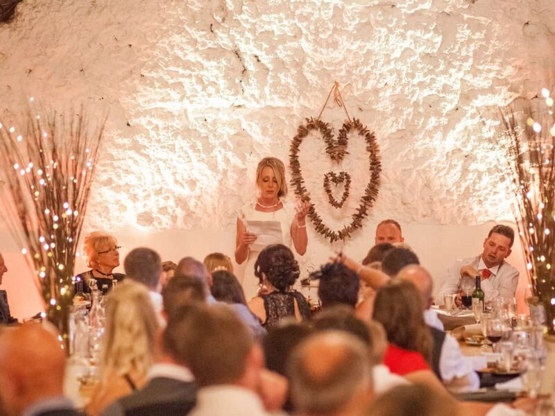 autumn wedding barn lights