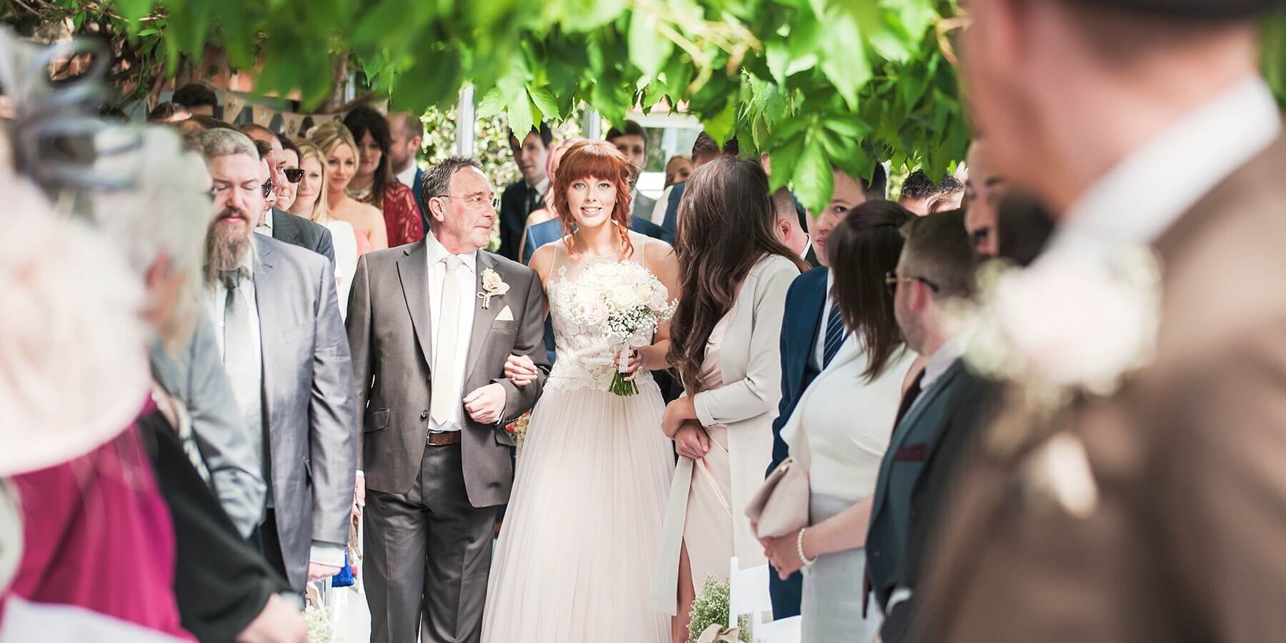 country wedding barn green conservatory vines