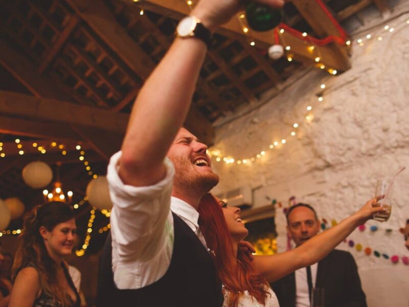 Devon wedding funfair festival dance