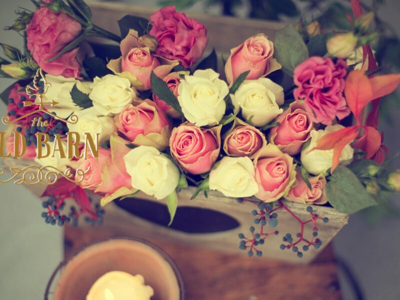 rustic wedding venue flowers