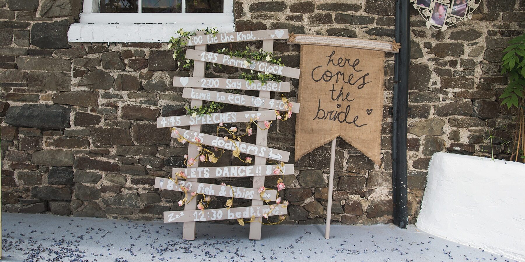 rustic wedding venue day plan