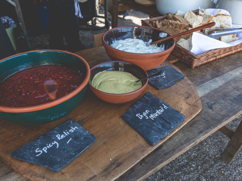 Devon wedding venue KG eve food