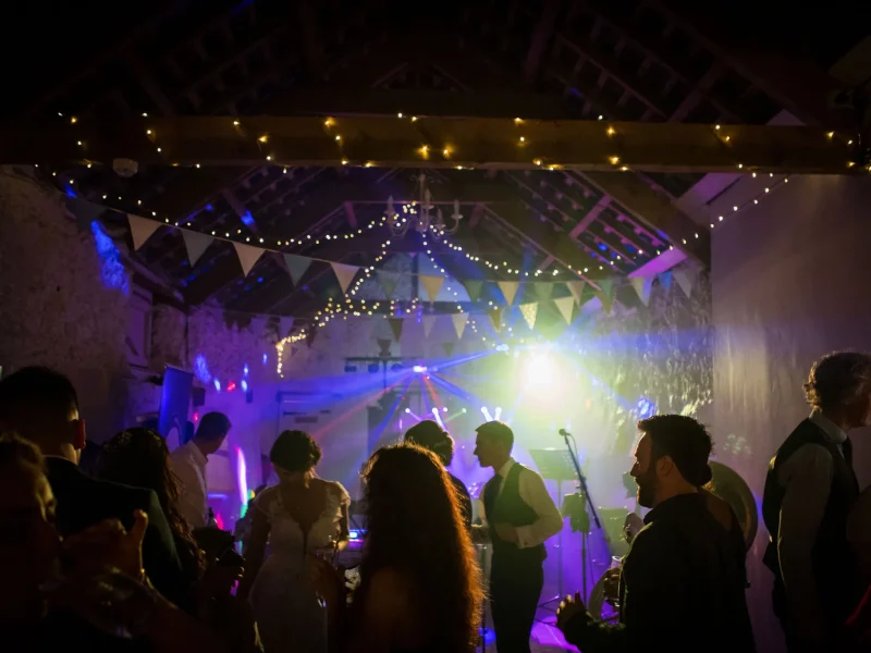 Wedding barn devon Sam&Charlotte party