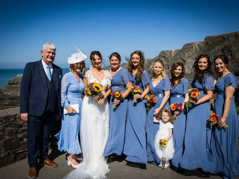 Wedding barn devon Sam&Charlotte bridesmaids mother of bride