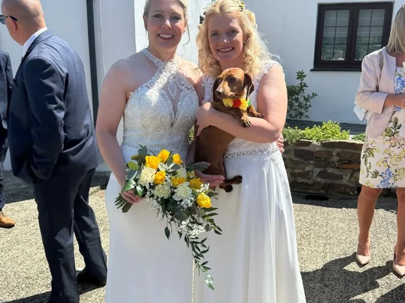 Barn wedding devon clovelly